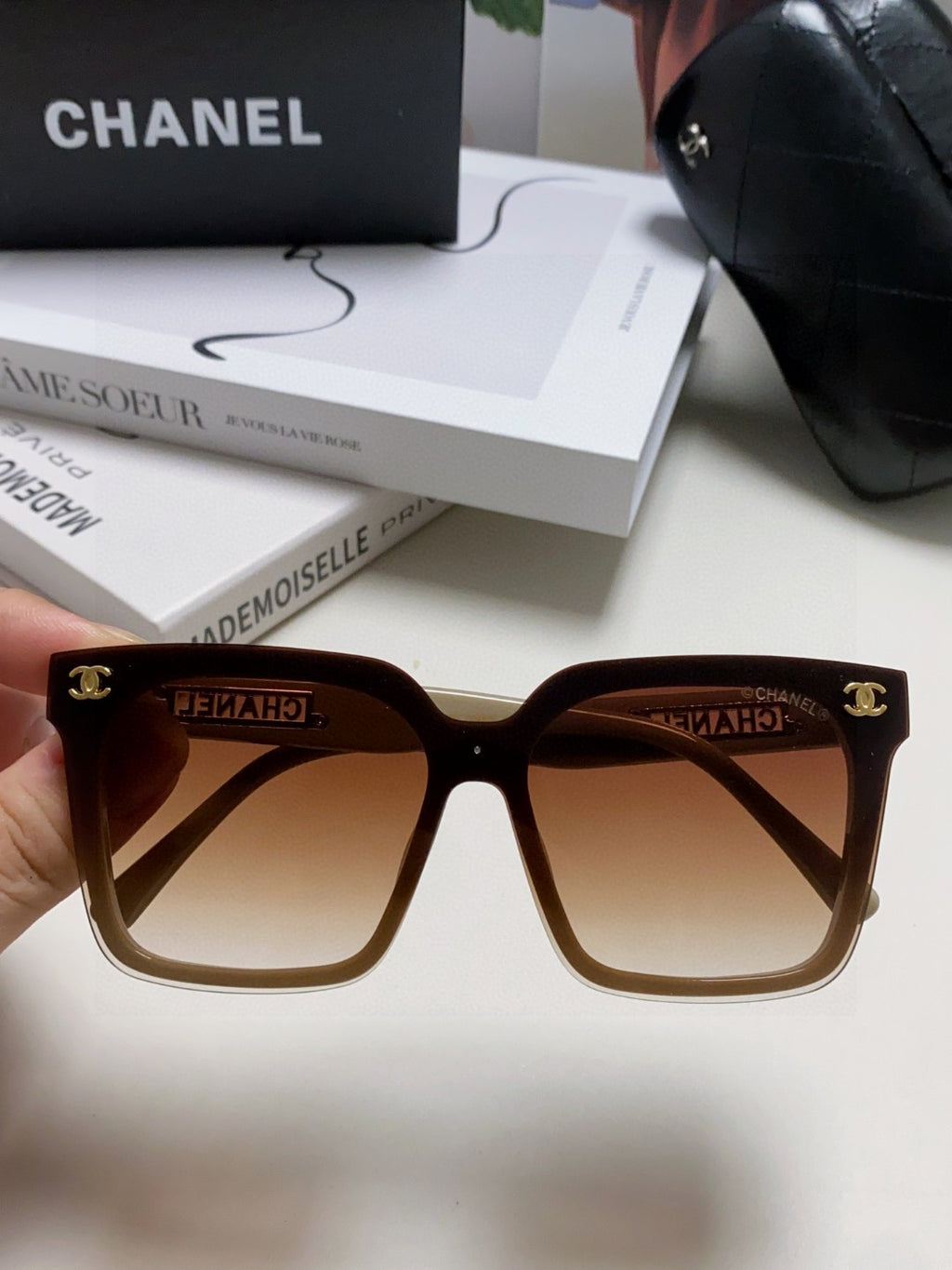 Chanel Square Brown Lens Sunglasses for Men & Women - 431509 - detail image 3