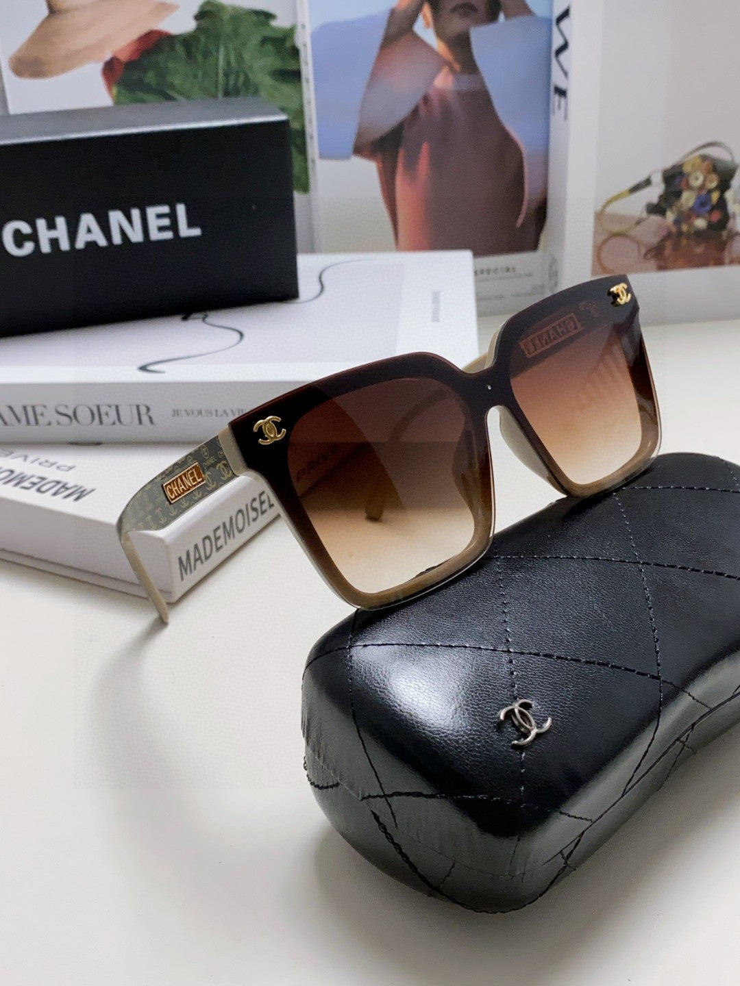 Chanel Square Brown Lens Sunglasses for Men & Women - 431509 - detail image 7