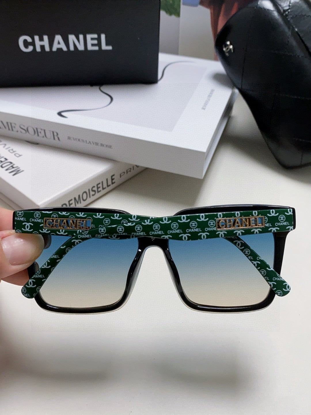 Chanel Square Black Lens Sunglasses for Men & Women - 431510 - detail image 4