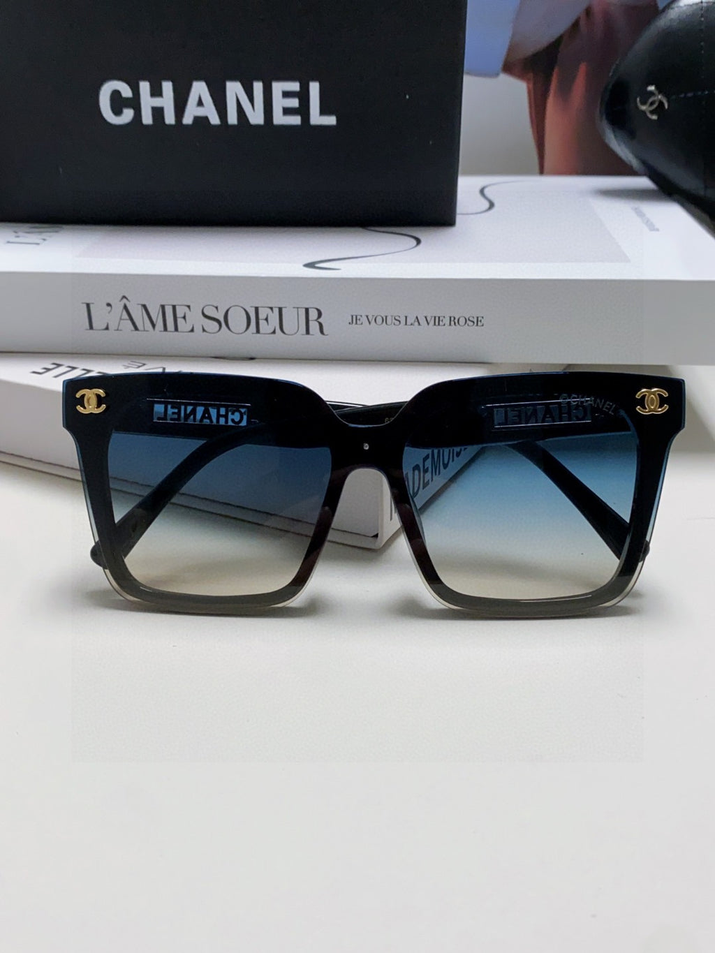 Chanel Square Black Lens Sunglasses for Men & Women - 431510 - detail image 6