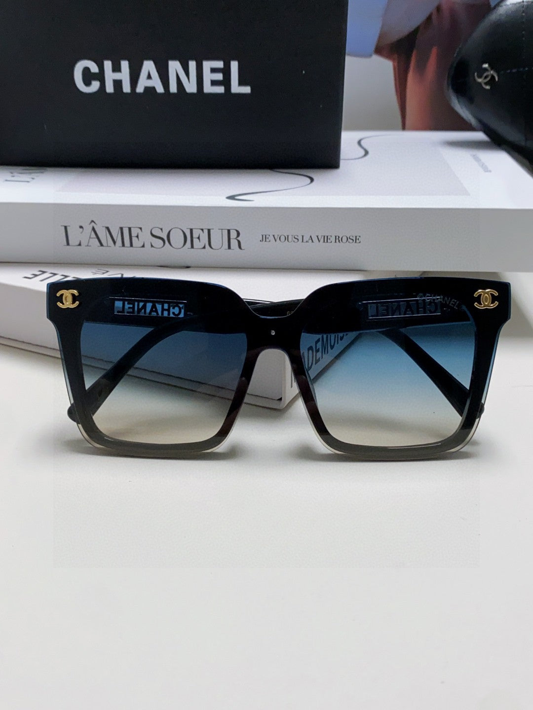 Chanel Square Black Lens Sunglasses for Men & Women - 431510 - detail image 6