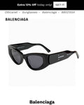 Balenciaga Polarized Cat-Eye Orange Lens Sunglasses for Men & Women - 449635