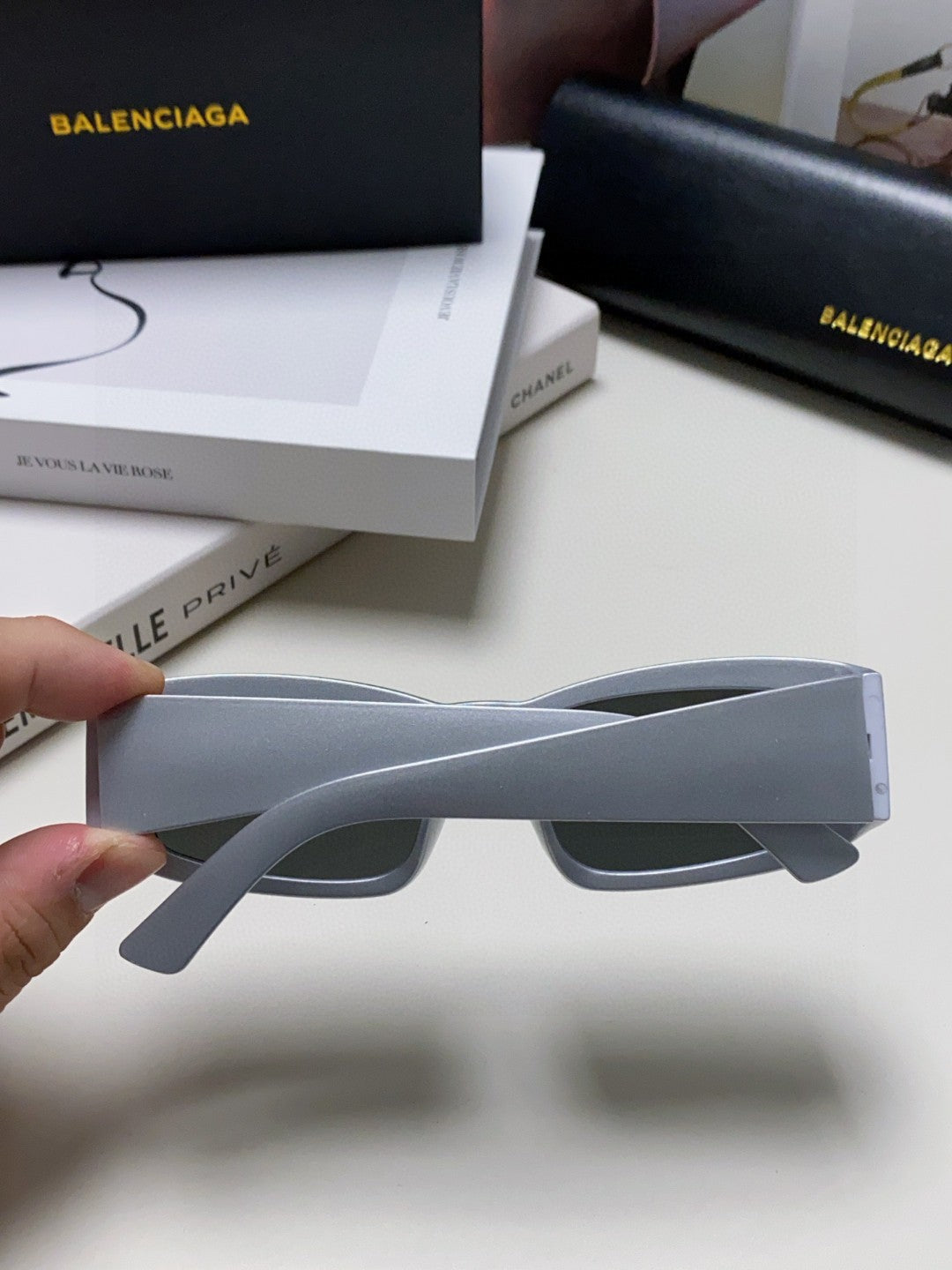 Balenciaga Square Silver Lens Sunglasses for Men & Women - 449636 - detail image 4