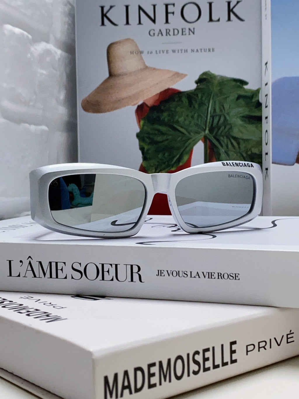 Balenciaga Square Silver Lens Sunglasses for Men & Women - 449636