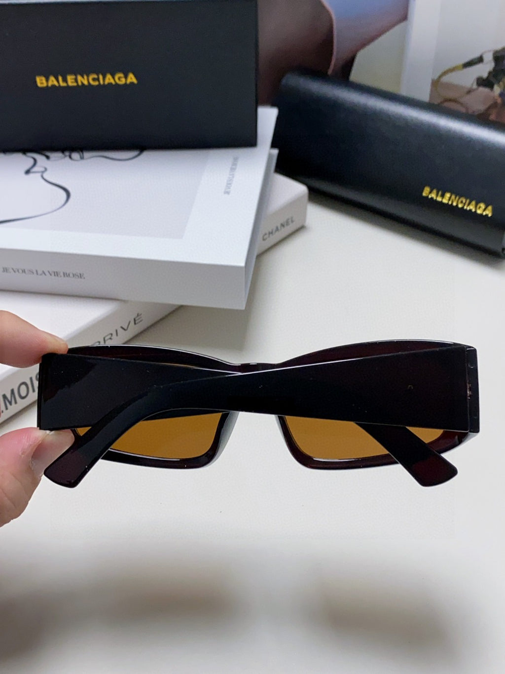 Balenciaga Square Silver Lens Sunglasses for Men & Women - 449638 - detail image 4