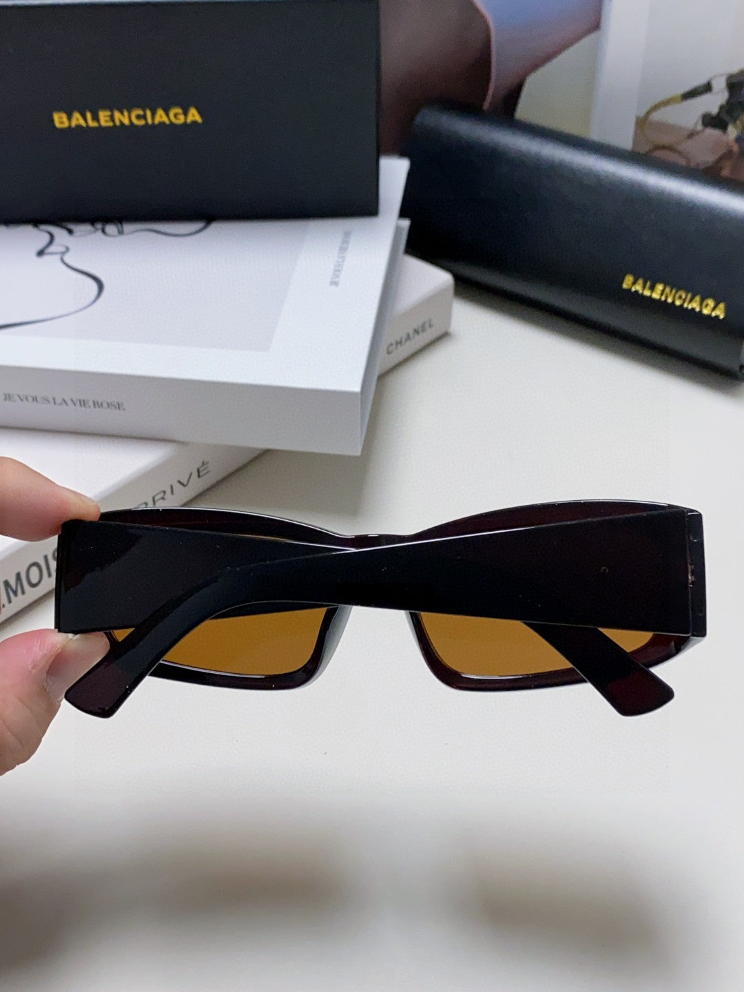 Balenciaga Square Silver Lens Sunglasses for Men & Women - 449638 - detail image 4