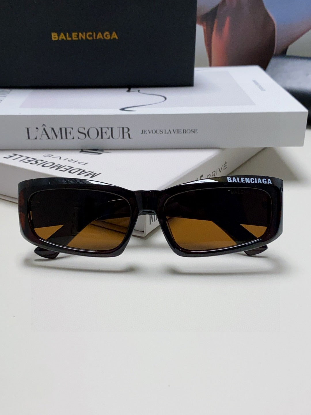 Balenciaga Square Silver Lens Sunglasses for Men & Women - 416104 - detail image 6