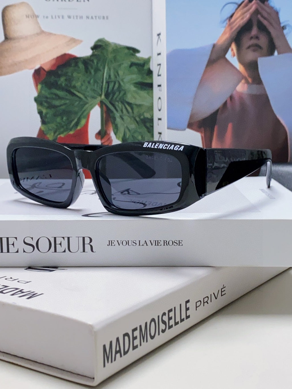 Balenciaga Square Gray Lens Sunglasses for Men & Women - detail image 2