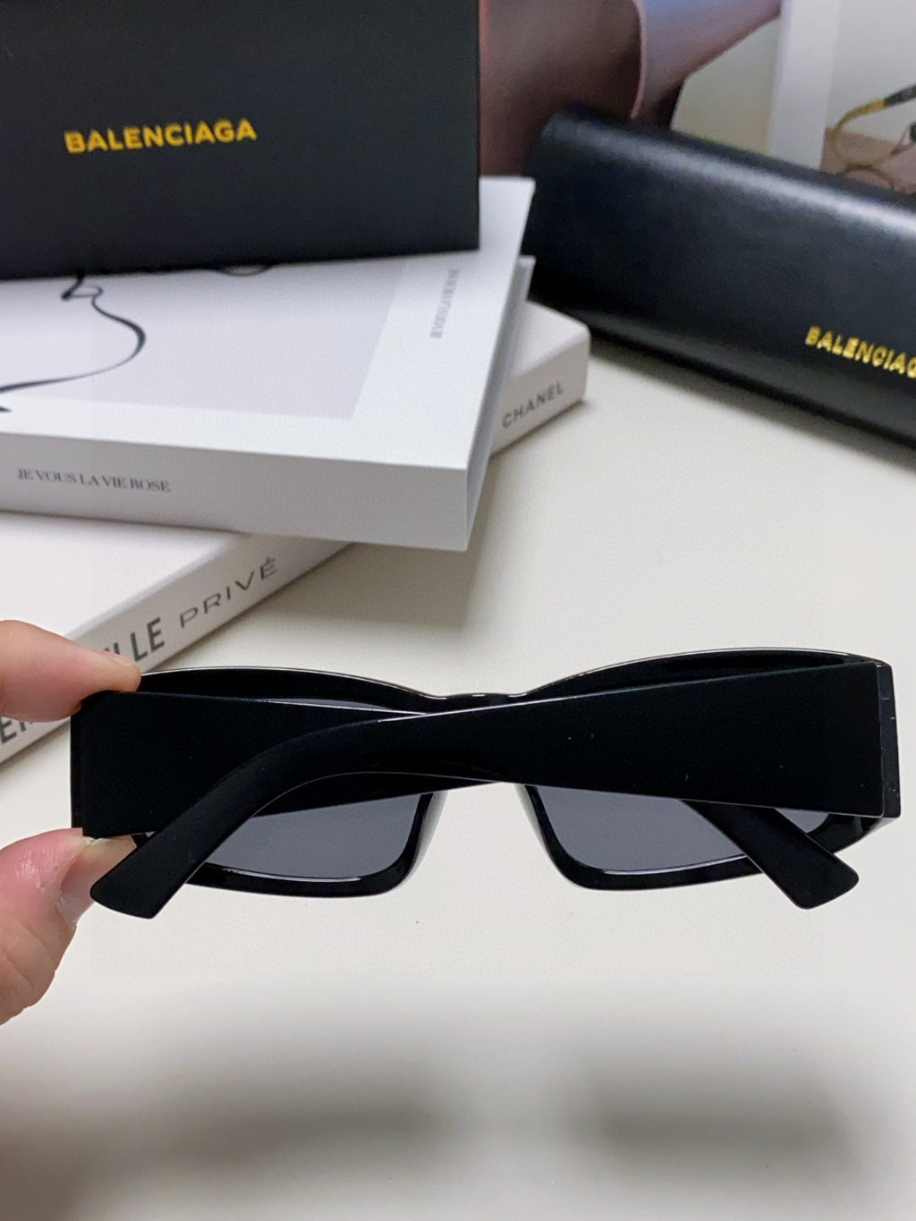 Balenciaga Square Gray Lens Sunglasses for Men & Women - detail image 6