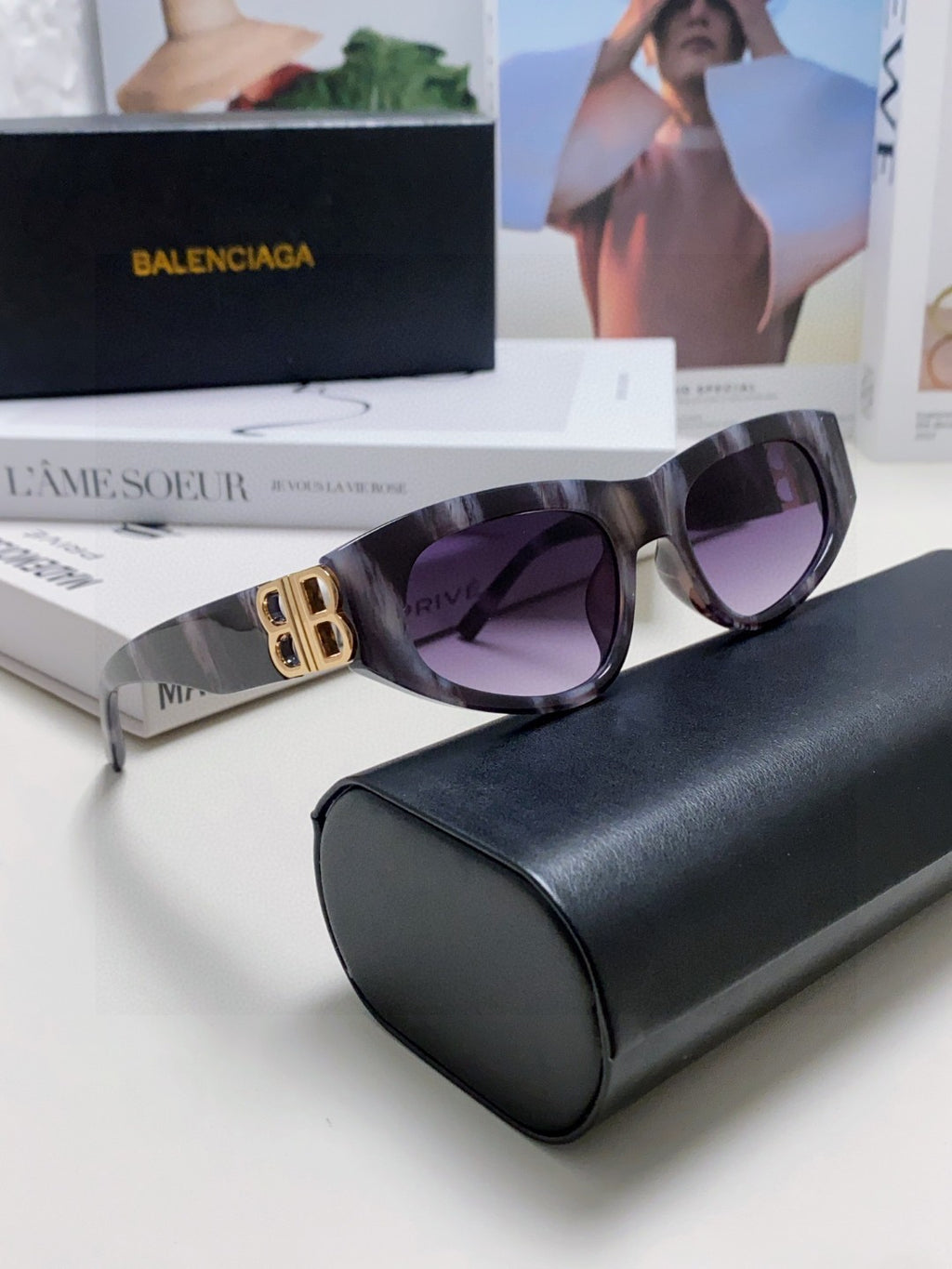 Balenciaga Fashion Silver Lens Sunglasses for Men & Women - 449642 - detail image 6