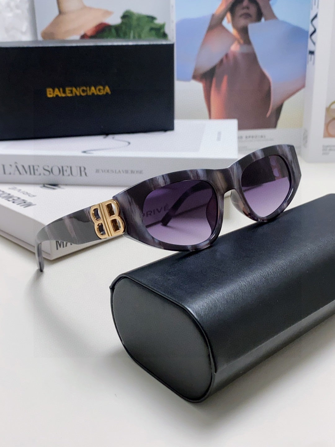 Balenciaga Fashion Silver Lens Sunglasses for Men & Women - 449642 - detail image 6