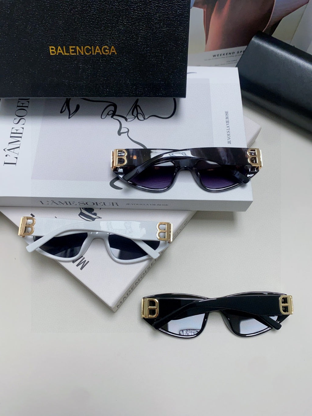 Balenciaga Fashion Silver Lens Sunglasses for Men & Women - 449642 - detail image 7