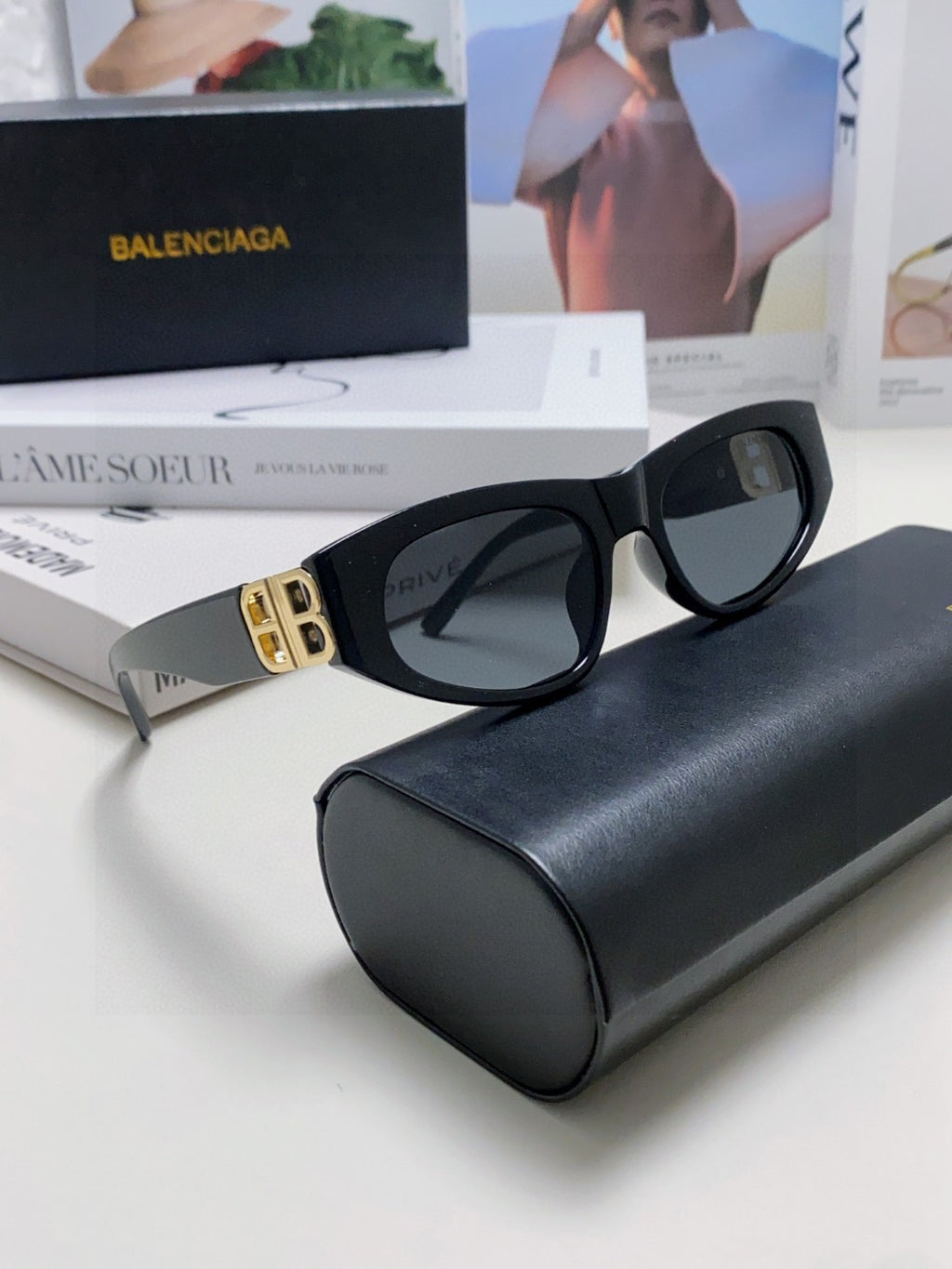 Balenciaga Fashion Gold Lens Sunglasses for Men & Women - 416110 - detail image 7