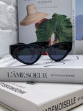 Fendi Metal Cat-Eye Blue Lens Sunglasses for Women - 416304
