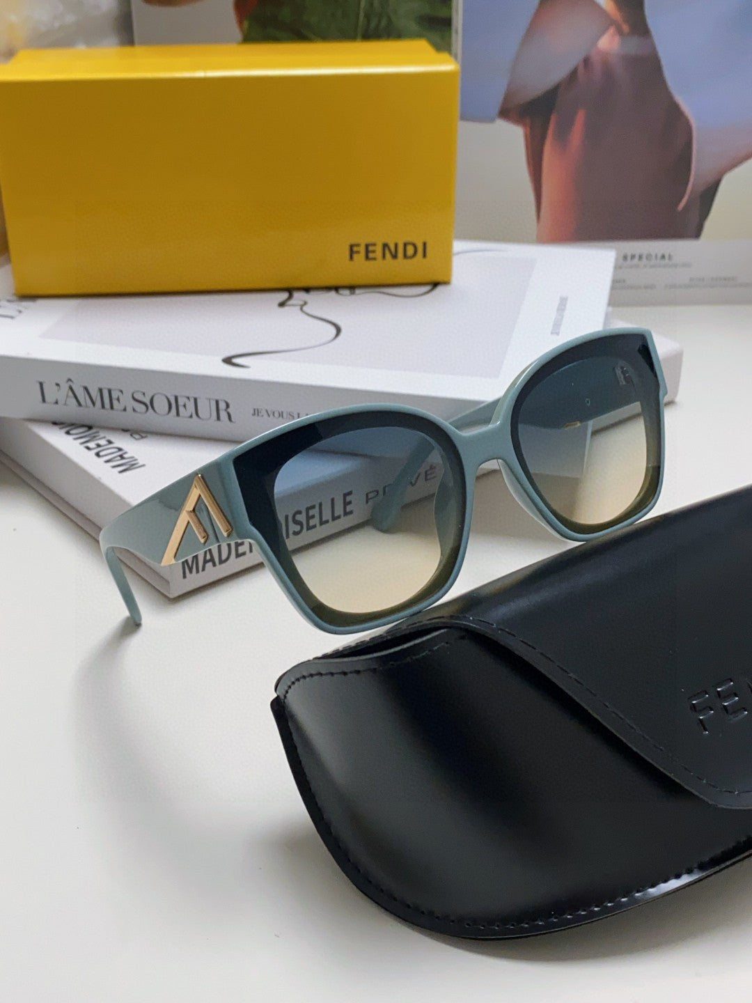 Fendi Fashion Gray Lens Sunglasses for Men & Women - 416305 - detail image 7