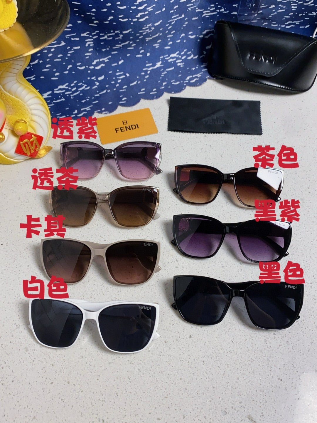 Fendi Polarized Cat-Eye Silver Lens Sunglasses for Men & Women - 449816 - detail image 12