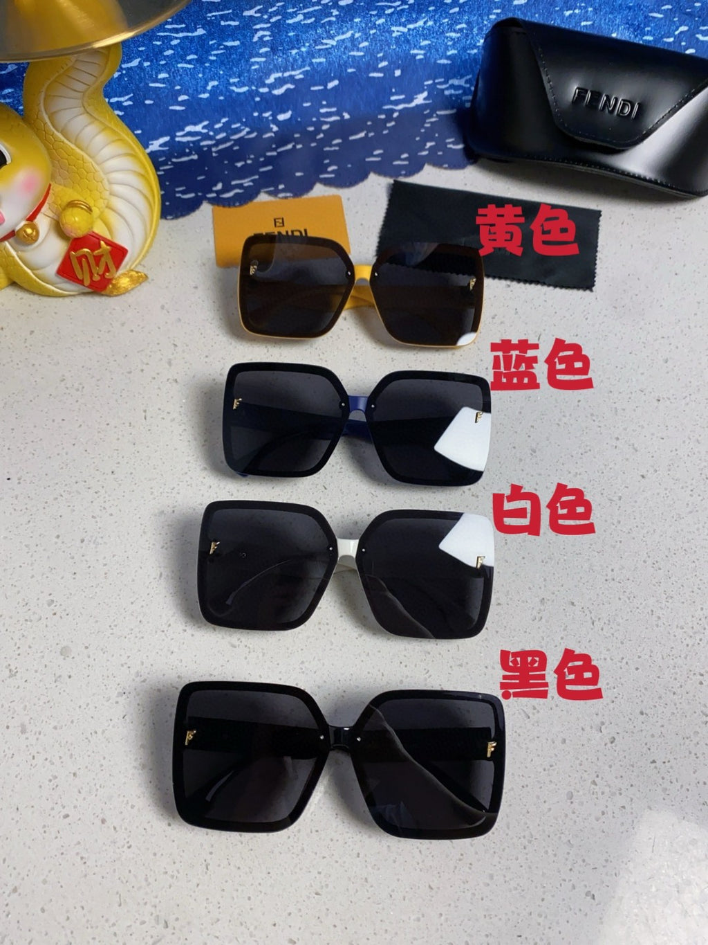 Fendi Oversized Gray Lens Sunglasses for Women - detail image 11