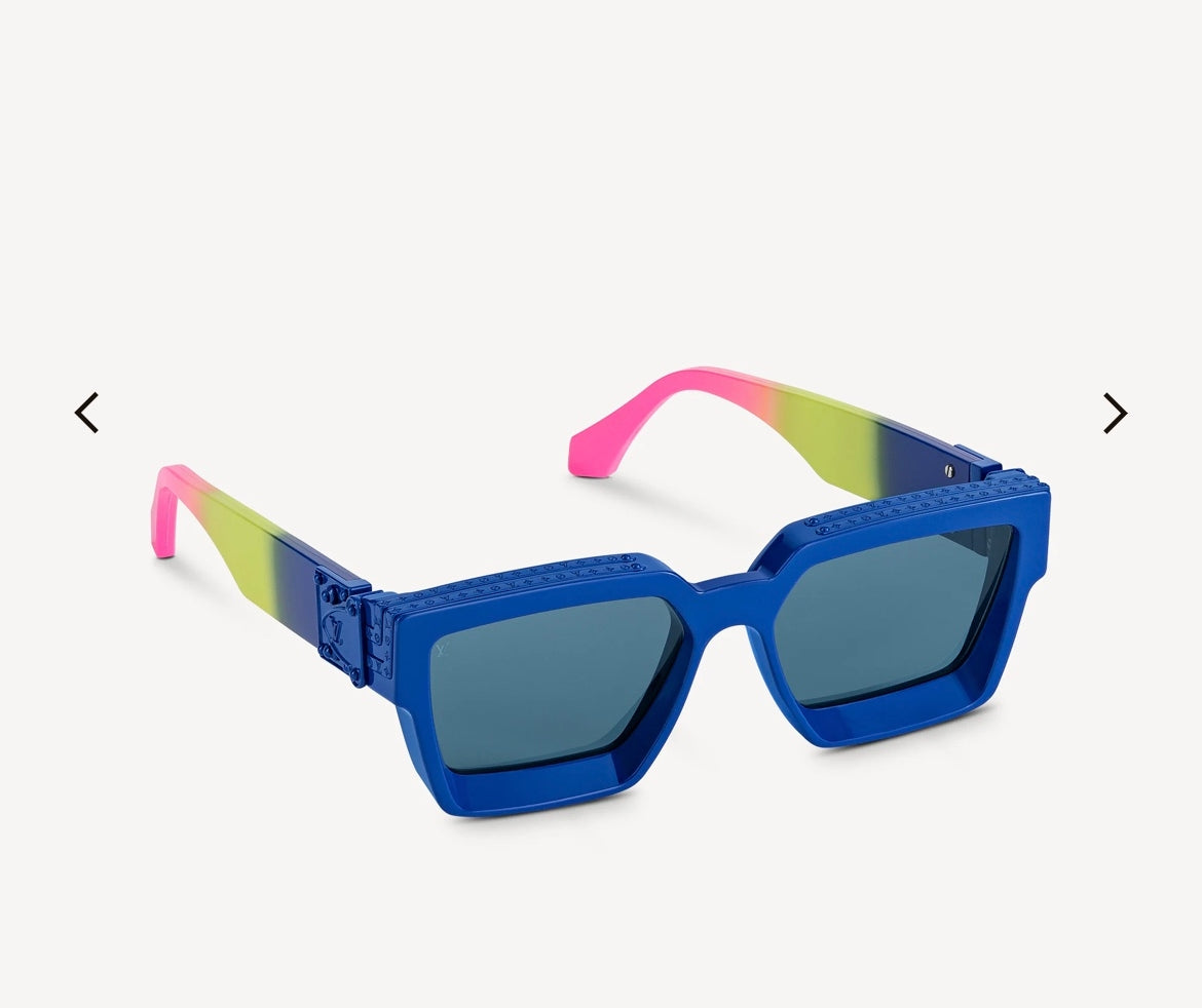 Louis Vuitton M96006 Square Blue Lens Sunglasses for Men & Women