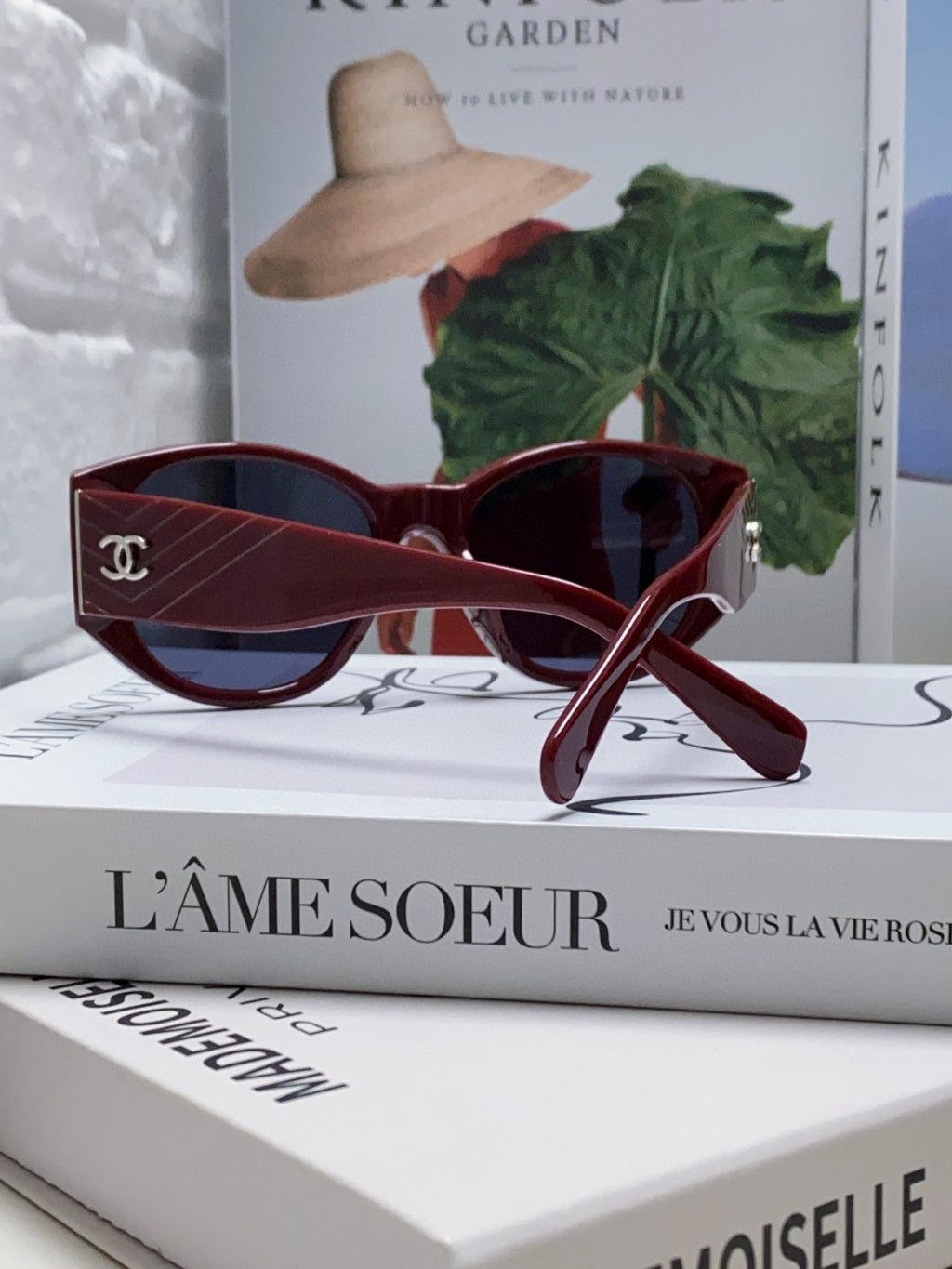 Chanel Polarized Cat-Eye Blue Lens Sunglasses for Women - 448888 - detail image 2