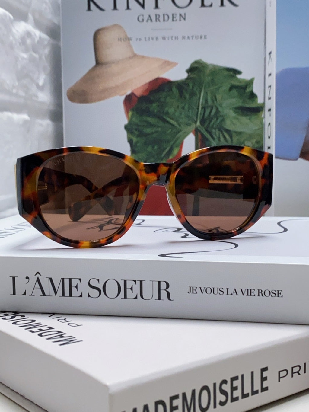 Chanel Polarized Cat-Eye Red Lens Sunglasses for Women