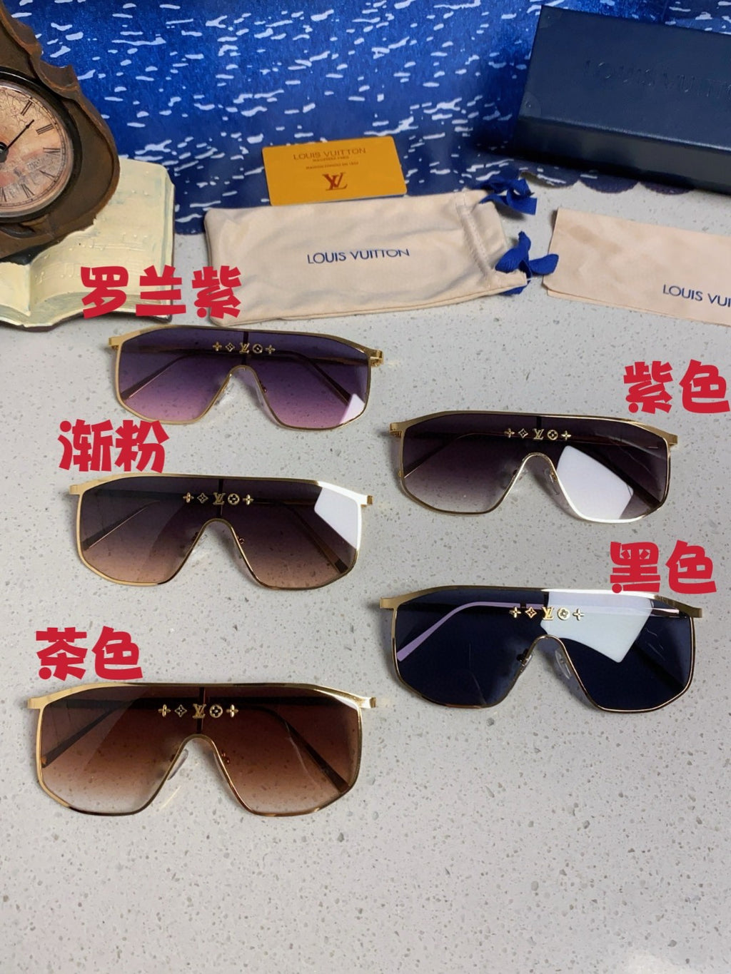 Louis Vuitton Square Silver Lens Sunglasses for Women - detail image 12