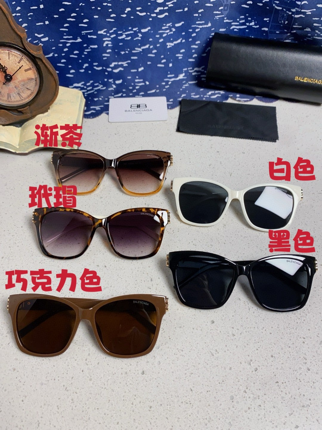 Balenciaga BB0102SA Fashion Black Lens Sunglasses for Men & Women - detail image 13