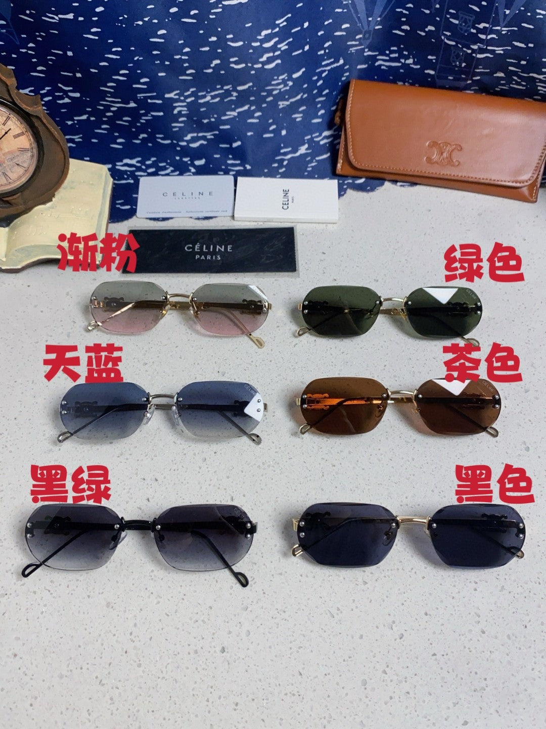 Celine Fashion Gray Lens Sunglasses for Men & Women - 398820 - detail image 12