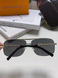 Louis Vuitton Metal Square Blue Lens Sunglasses for Men & Women - 464649