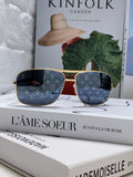 Louis Vuitton Metal Square Blue Lens Sunglasses for Men & Women - 464650