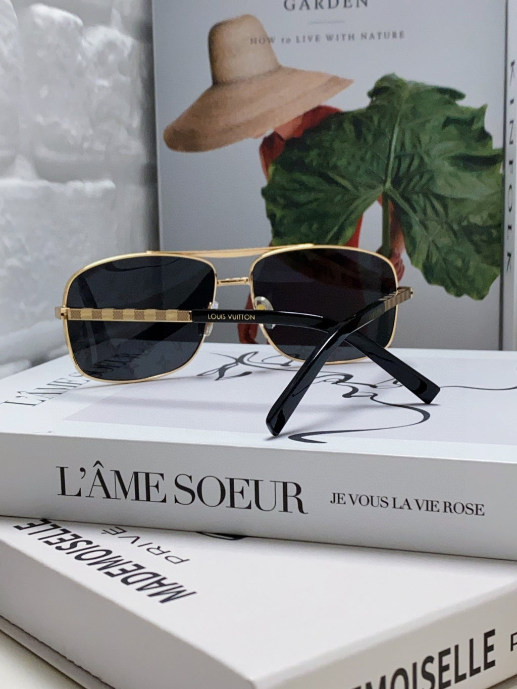 Louis Vuitton Metal Square Blue Lens Sunglasses for Men & Women - 464650 - detail image 2