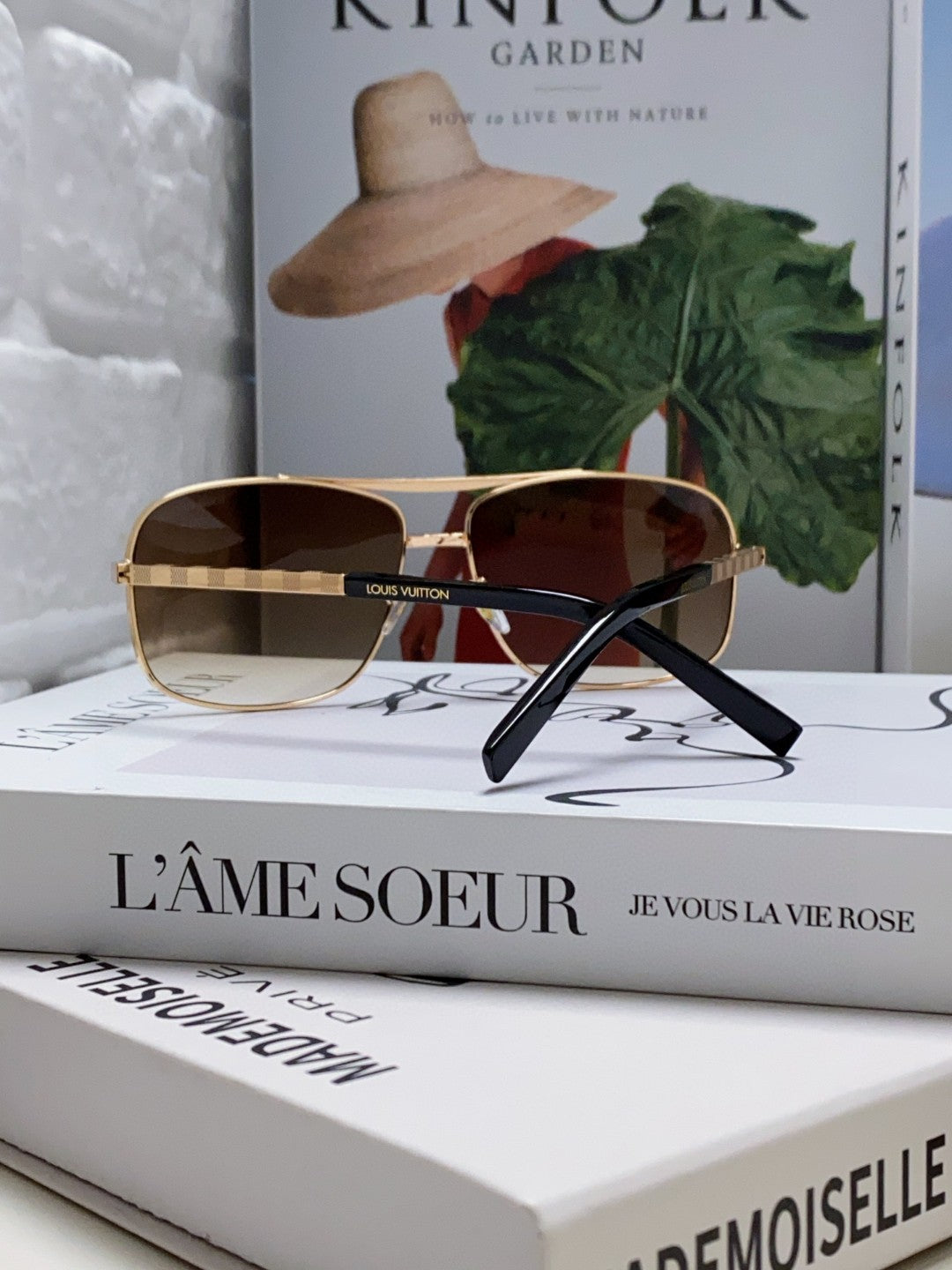 Louis Vuitton Metal Square Red Lens Sunglasses for Men & Women - detail image 2