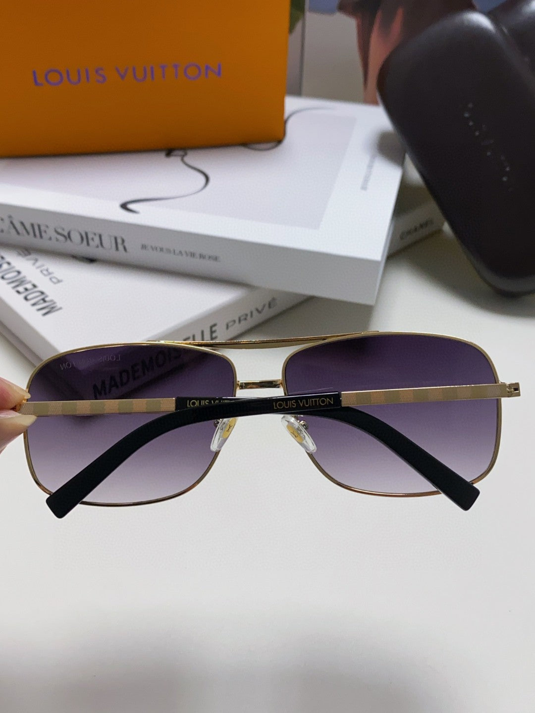 Louis Vuitton Metal Square Silver Lens Sunglasses for Men & Women - 464653 - detail image 3