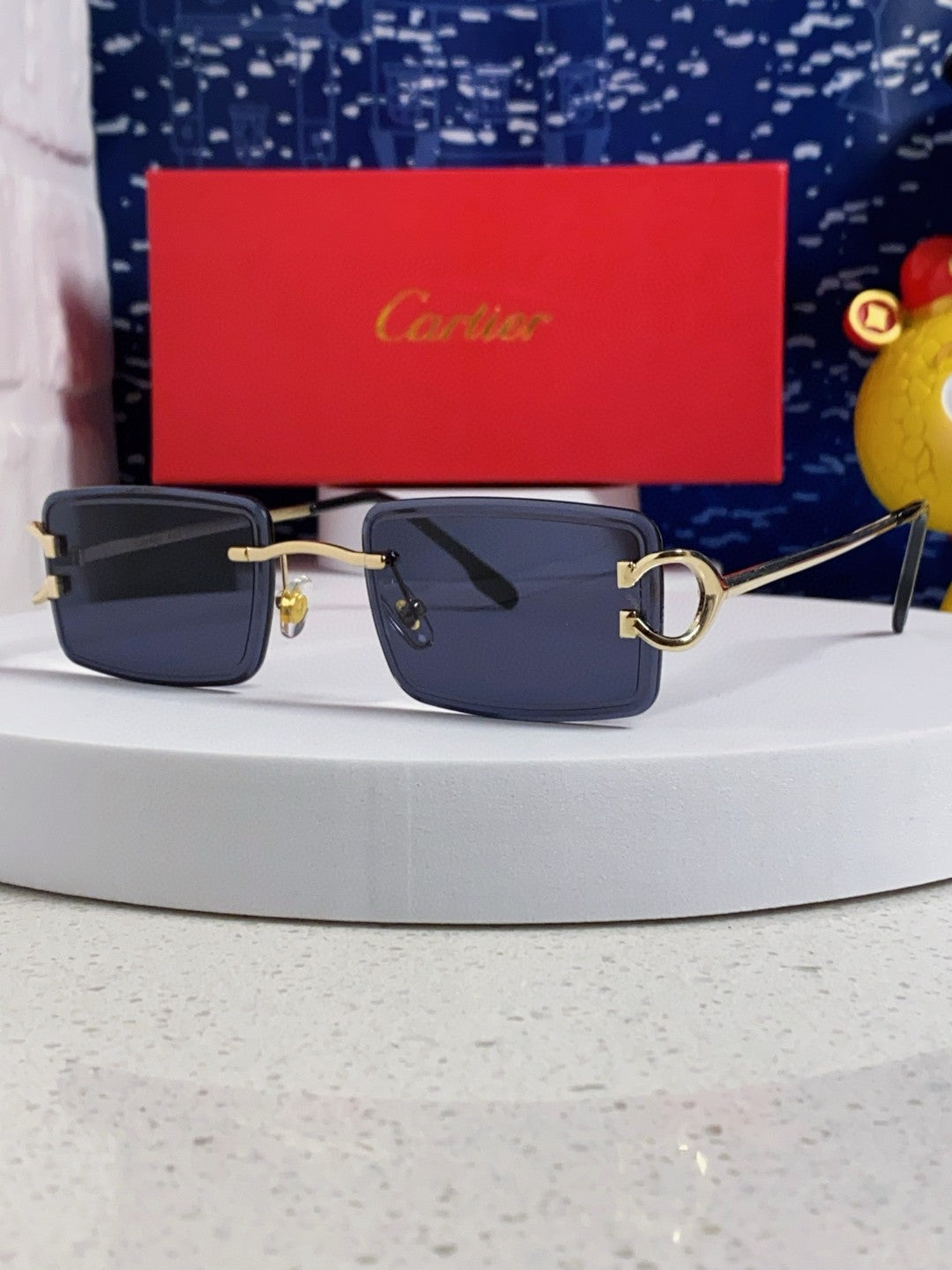 Cartier Fashion Blue Lens Sunglasses for Men & Women - 415889