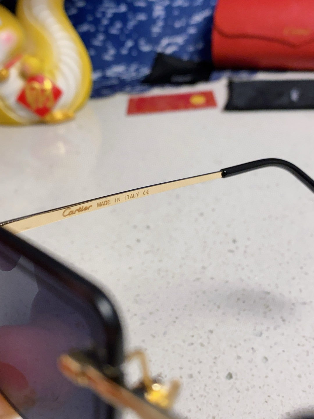 Cartier Fashion Blue Lens Sunglasses for Men & Women - detail image 8