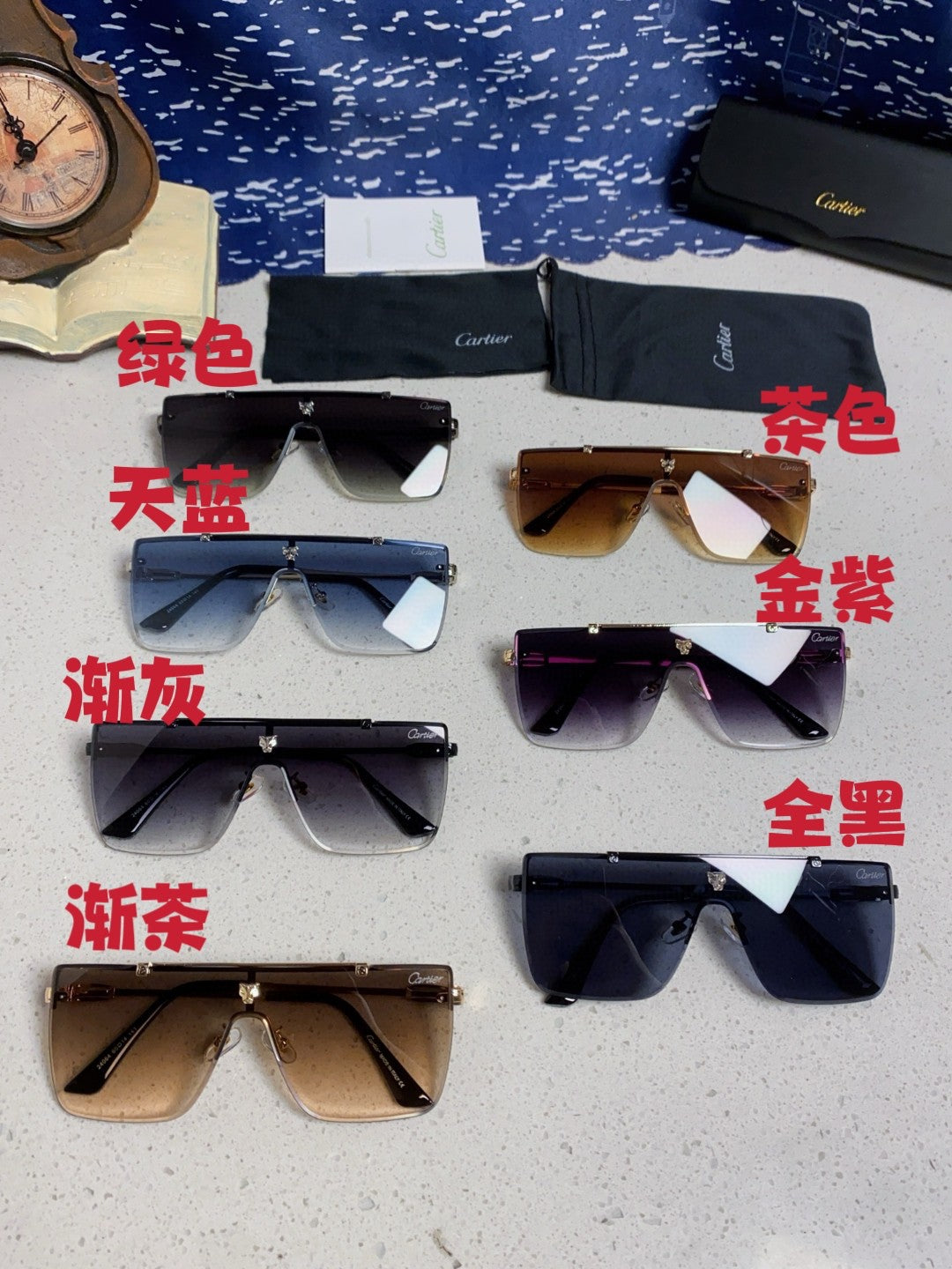 Cartier Fashion Brown Lens Sunglasses for Men - 432382 - detail image 12