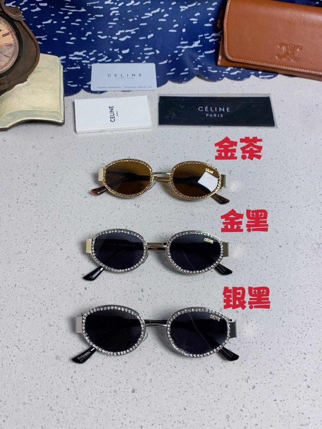 Celine Round Silver Lens Sunglasses for Men & Women - detail image 12