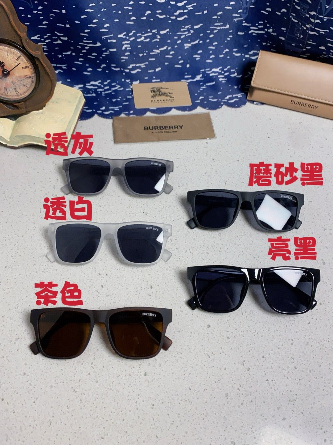 Burberry Fashion Blue Lens Sunglasses for Men & Women - 487422 - detail image 12