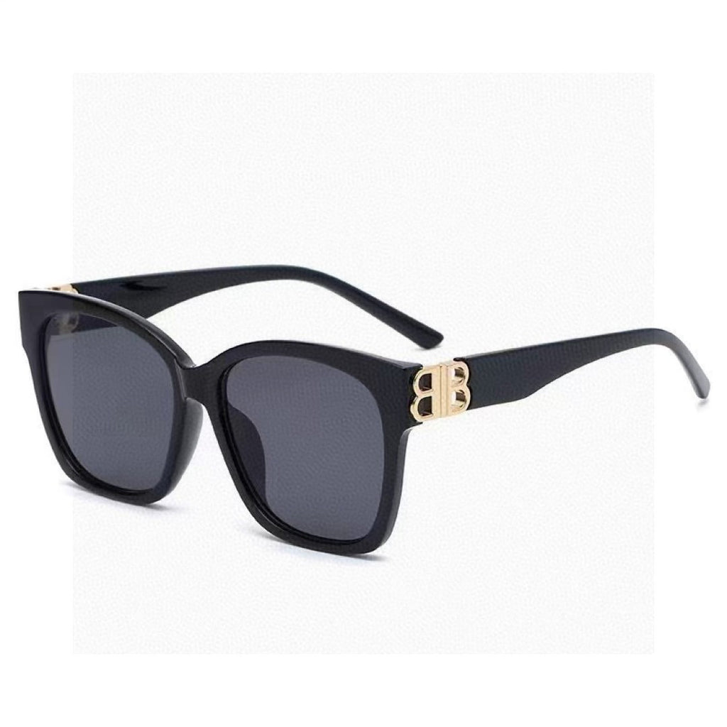 Balenciaga Folding Square Gold Lens Sunglasses for Men & Women - 416122