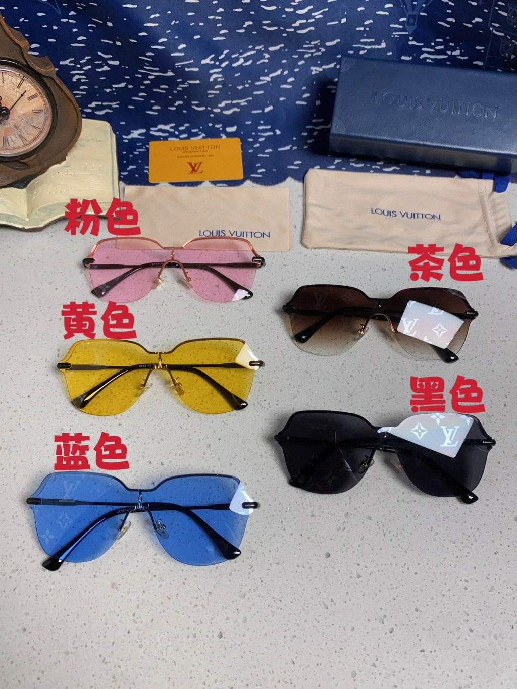 Louis Vuitton Lightweight Rimless Silver Lens Sunglasses for Women - detail image 10