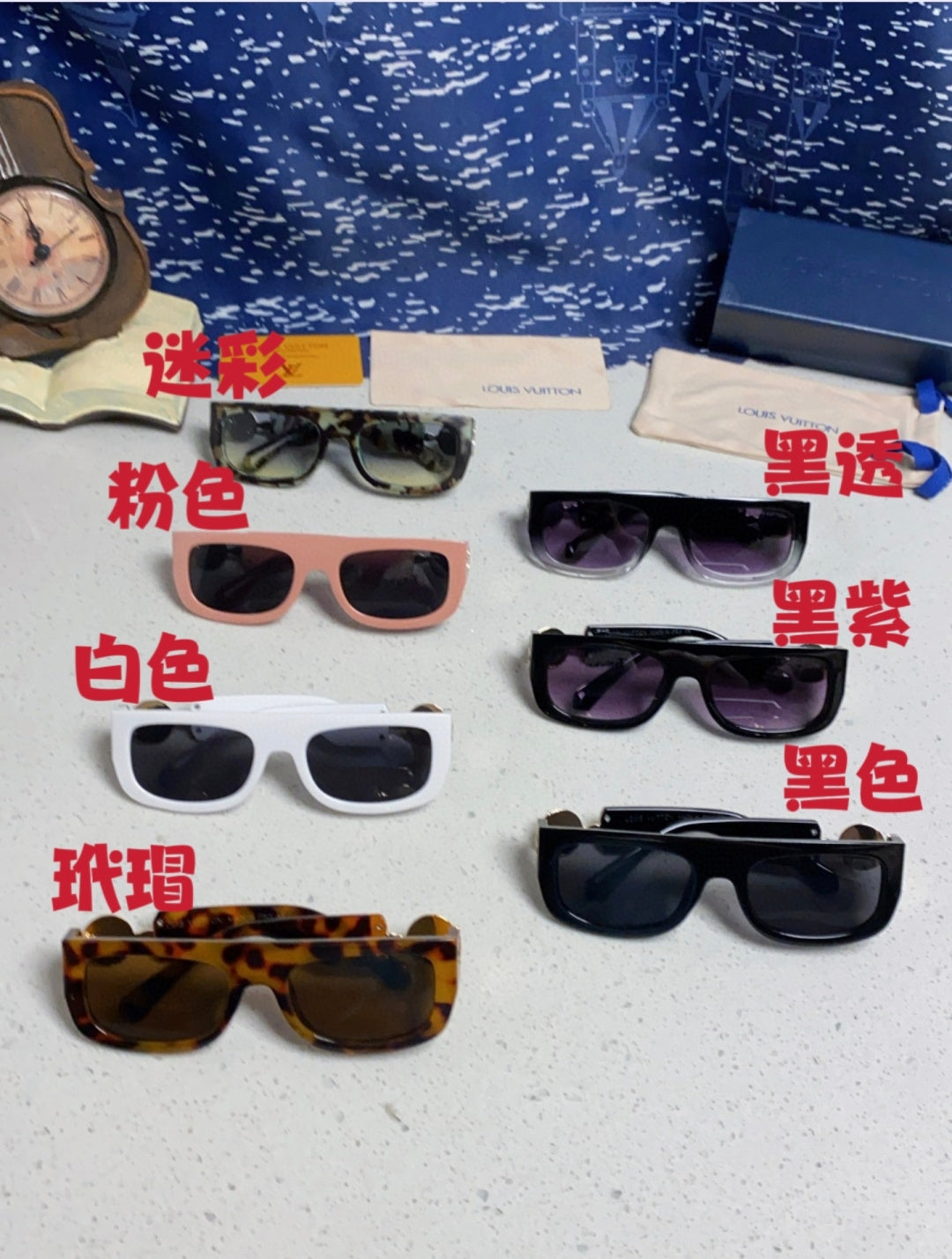Louis Vuitton Square Silver Lens Sunglasses for Men & Women - 431114 - detail image 12