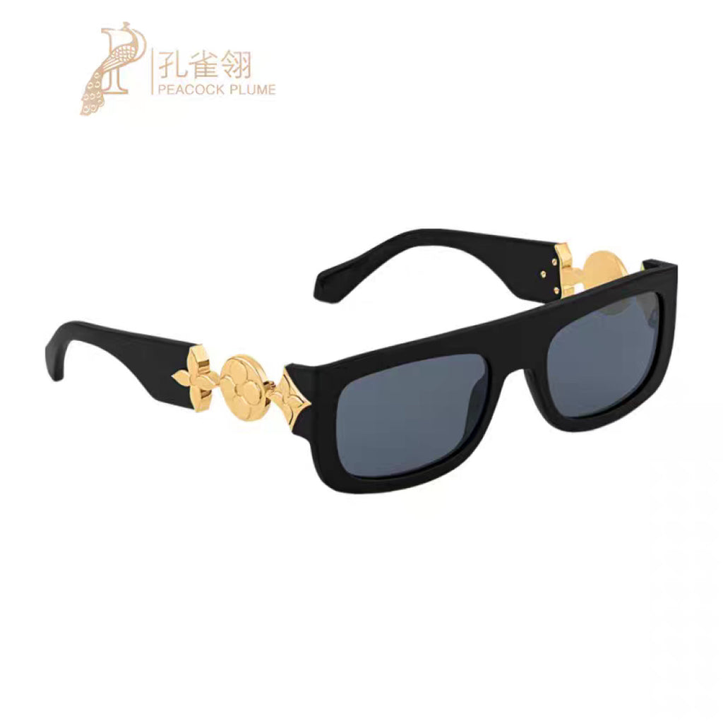 Louis Vuitton Square Black Lens Sunglasses for Men & Women - 431118