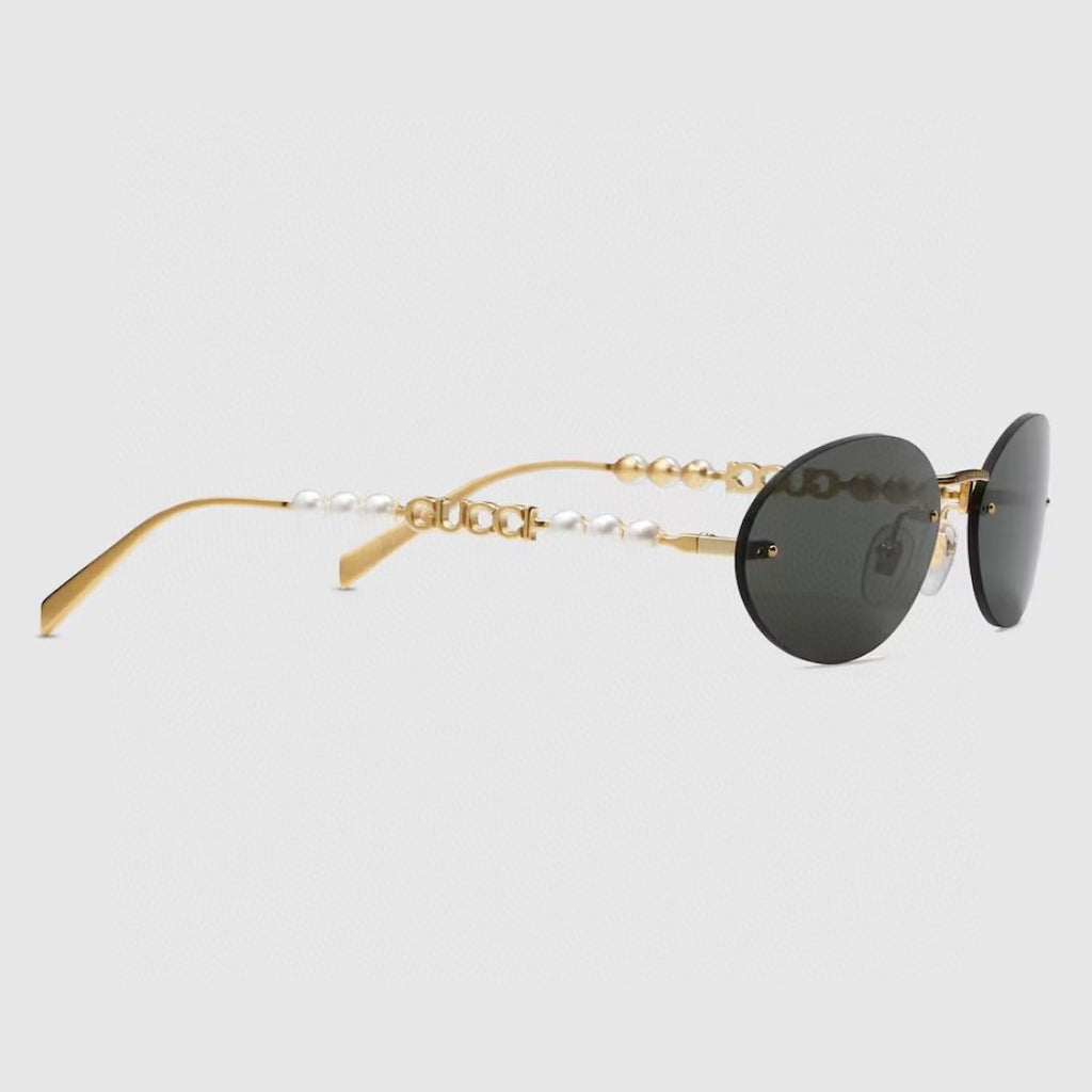 Gucci GG1922 Round Black Lens Sunglasses for Men & Women