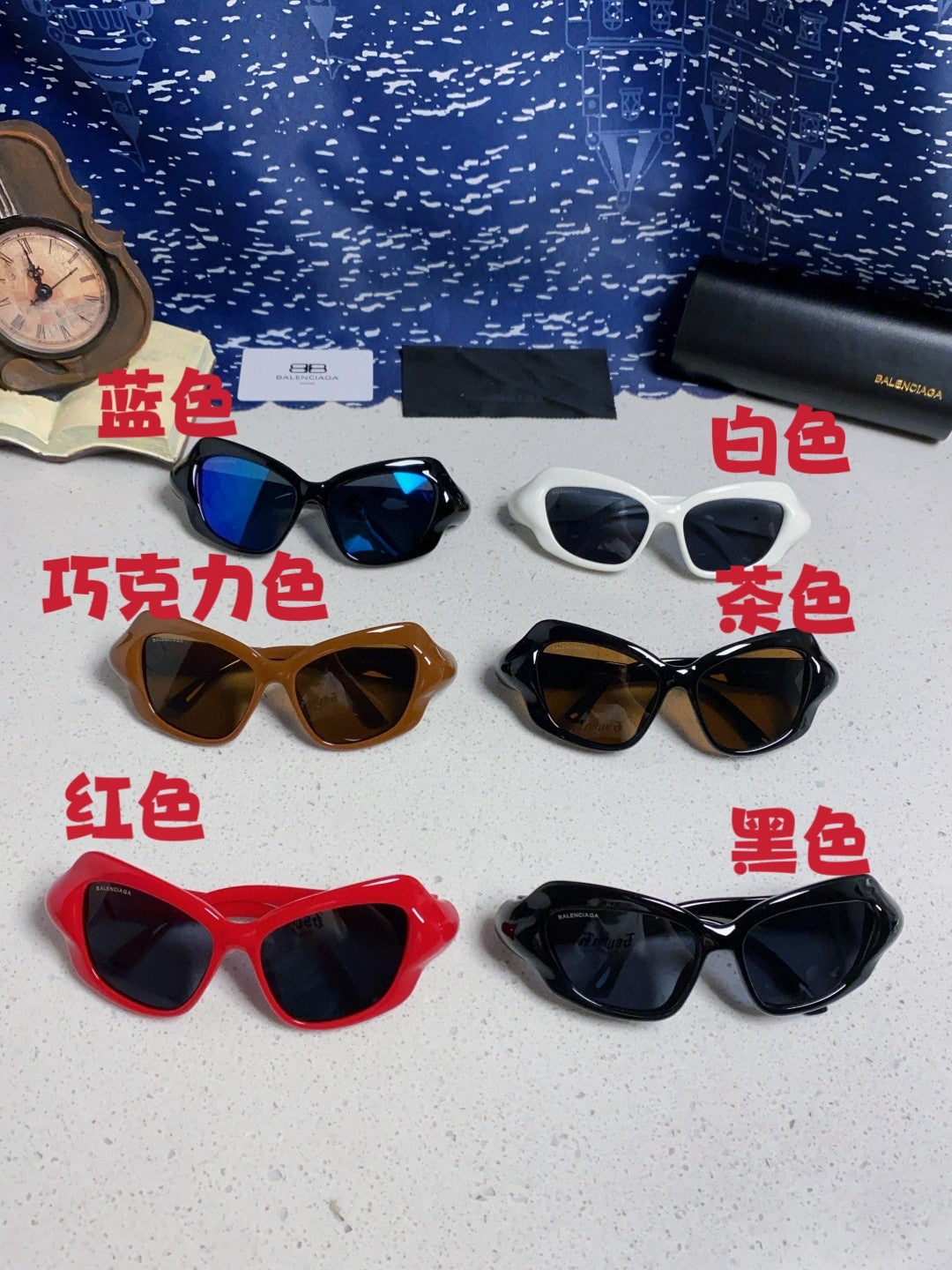 Balenciaga Oversized Brown Lens Sunglasses for Women - 487516 - detail image 12