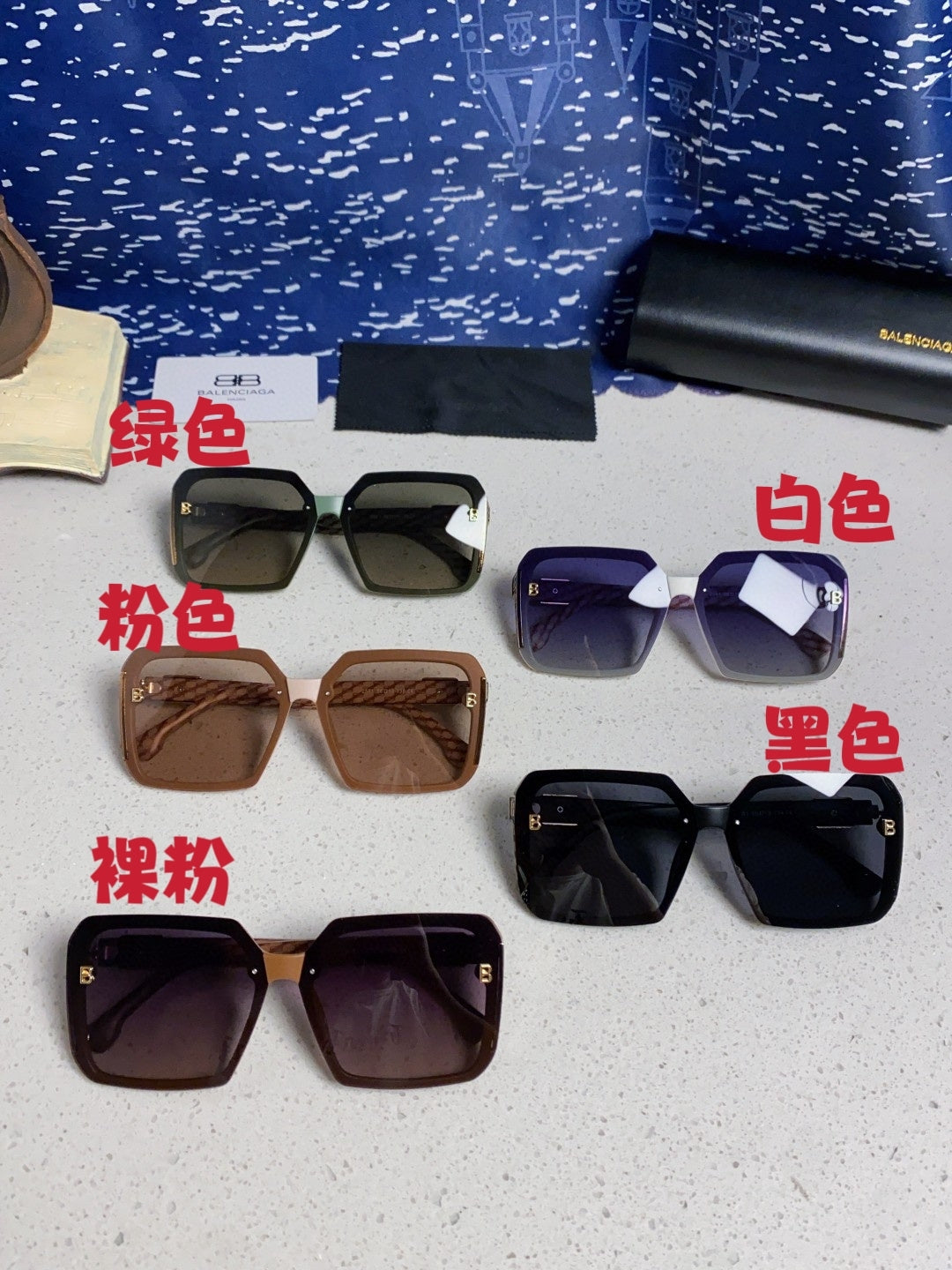 Balenciaga Square Gray Lens Sunglasses for Men & Women - 432557 - detail image 11