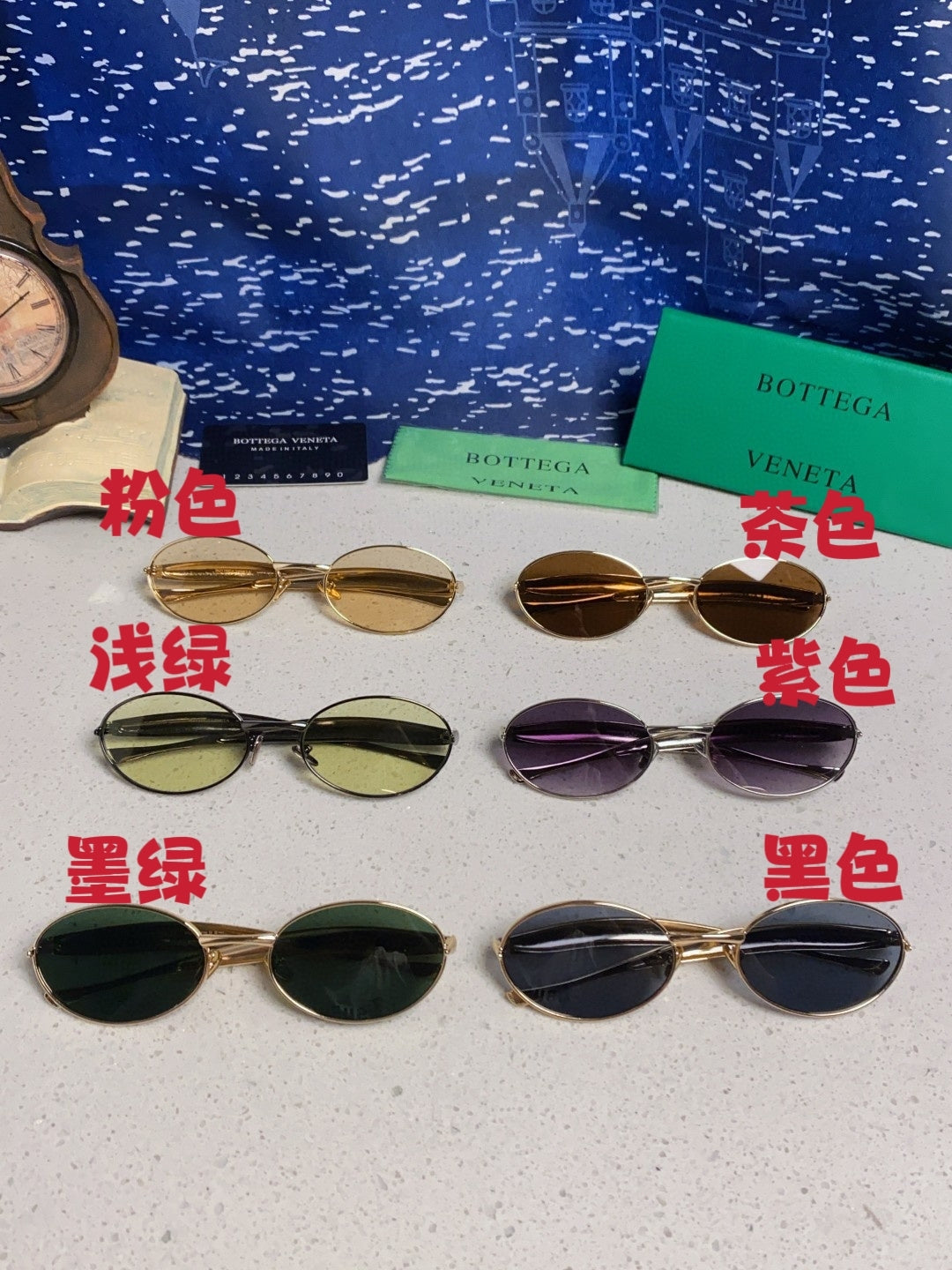 Bottega Veneta BV1386 Oval Silver Lens Sunglasses for Men & Women - detail image 11
