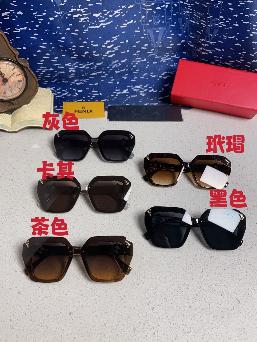 Fendi Cat-Eye Brown Lens Sunglasses for Men & Women - 132614 - detail image 12