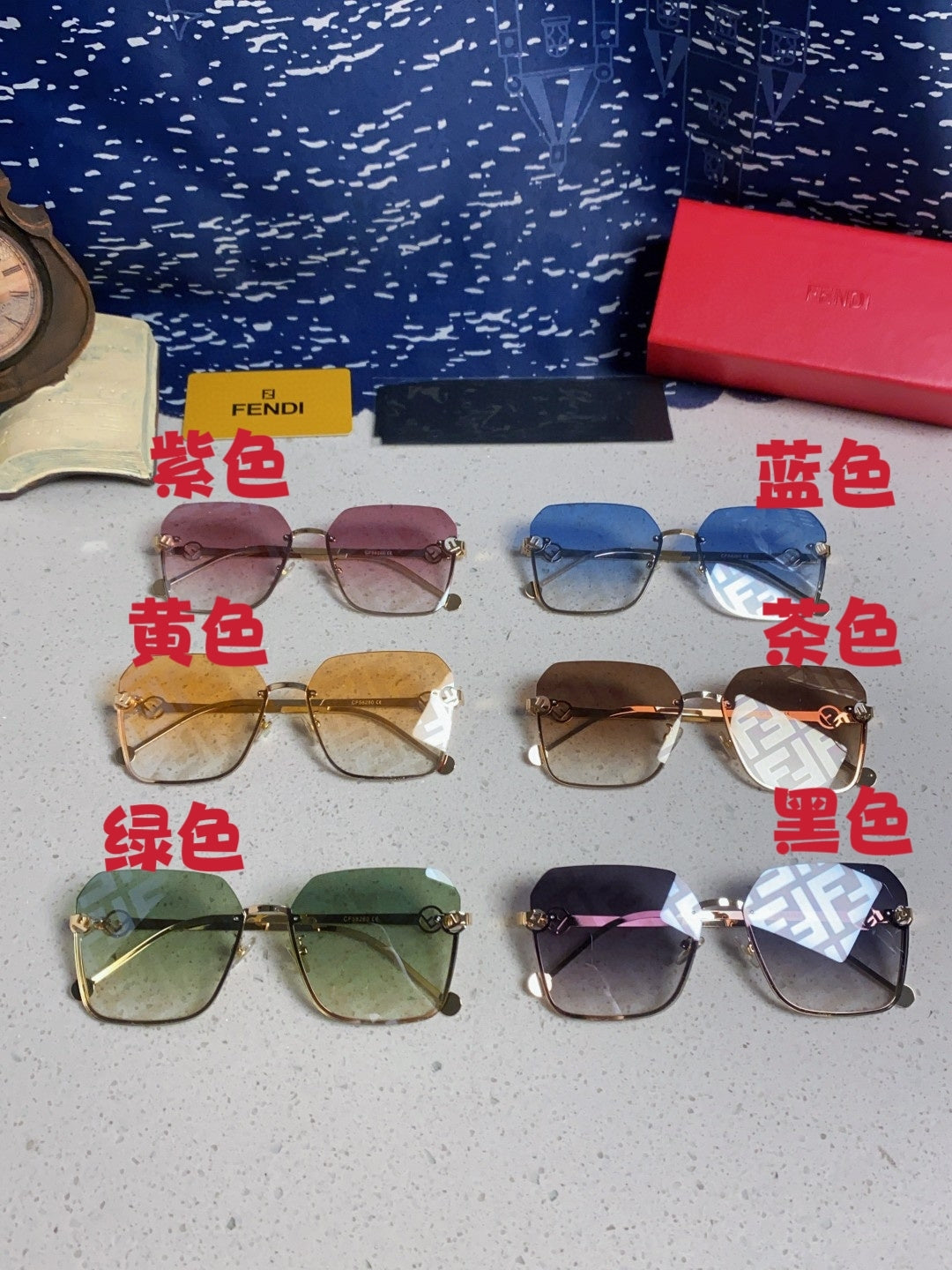 Fendi Fashion Gold Lens Sunglasses for Men & Women - 372464 - detail image 11