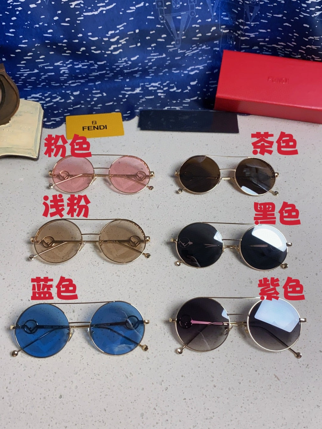 Fendi Round Silver Lens Sunglasses for Men & Women - detail image 11