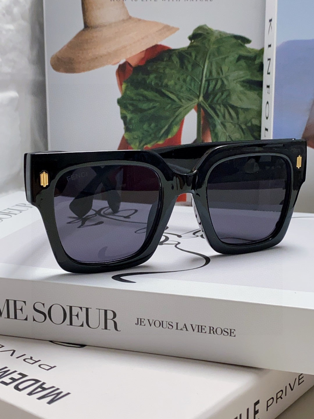Fendi Square Black Lens Sunglasses for Men & Women - 449808