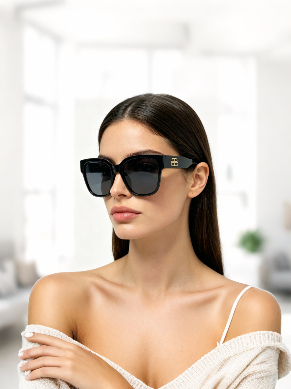 Balenciaga Fashion Red Lens Sunglasses for Men & Women - 358656 - detail image 2